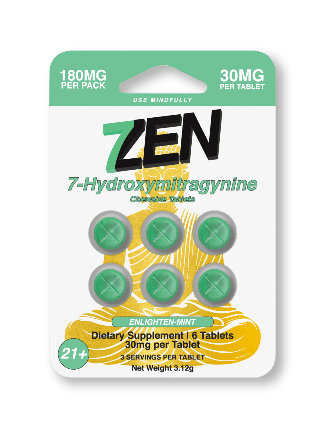 Enlighten-Mint 30 MG 6 Count Blister Display