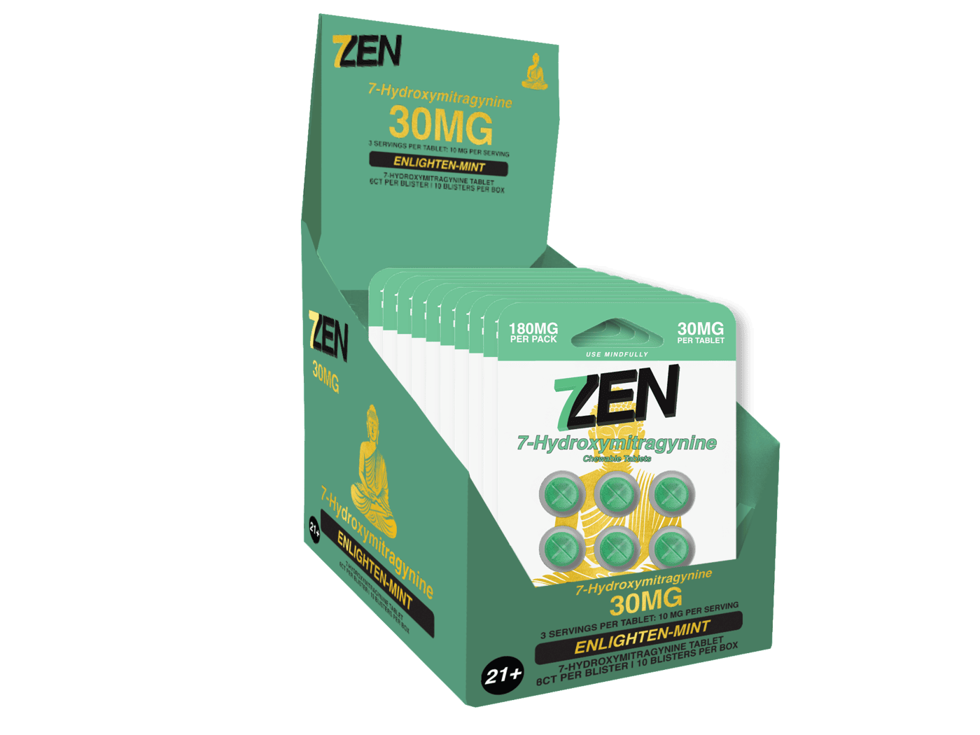 Enlighten-Mint 30 MG 6 Count Blister Display